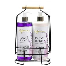 VIVACO Stilvolles Kosmetikset mit Lavendelöl EUFORIA