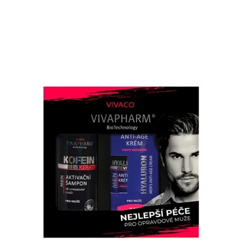 VIVACO Geschenkset Pflege für Männer mit Koffein
