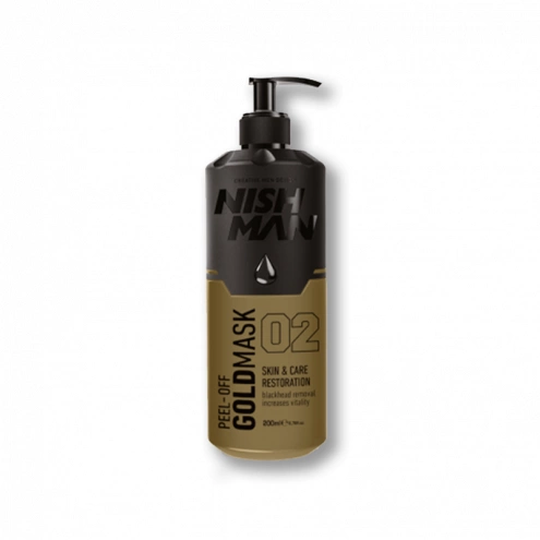 NishMan maska na tvár zlatá Peel Off 200ml