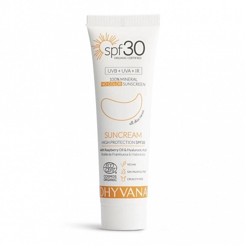 Dhyvana Natural 100% Mineral Facial Sunscreen SPF 30 Face Sunscreen 50 ml