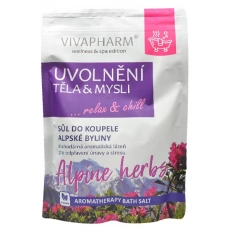 VIVACO Badesalz Alpenkräuter ENTSPANNUNG FÜR KÖRPER UND GEIST 1000 g