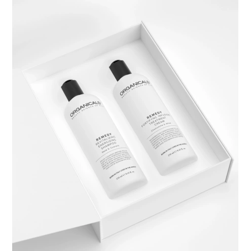 Organicals REMEDY Revitalizing&Fortyfing Set - Matè, Guaranà, Camomille & Millet Shampoo 250 ml + Cream 250 ml