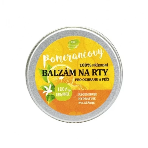 VIVACO 100% Natürlicher Lippenbalsam mit Bio-Orangenöl 25 g