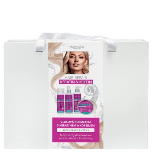 VIVACO Große Geschenkbox für Haarpflege mit Keratin und Koffein VIVACO Große Geschenkbox für Haarpflege mit Keratin und Koffein