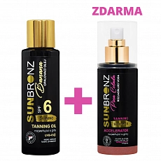 VIVACO Bräunungsöl mit schimmernden Glitzern SPF 6 Banana SUNBRONZ 100 ml