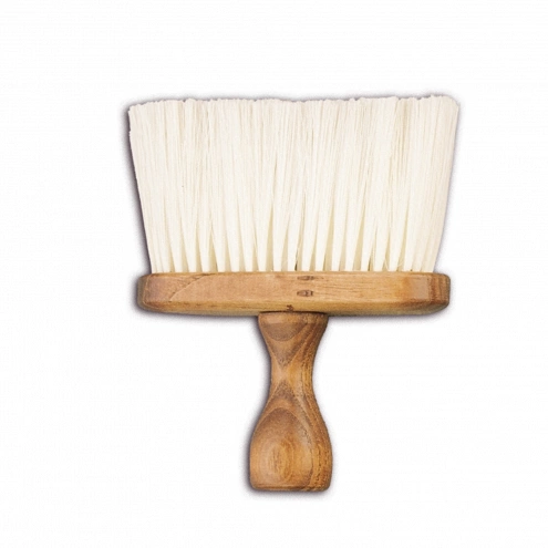 Eurostil veľká drevená holičská kefa na krk Barber Neck brush