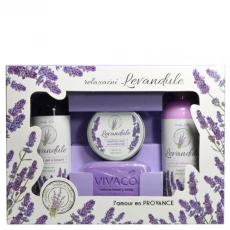 VIVACO Geschenkset Kosmetik mit Lavendelöl