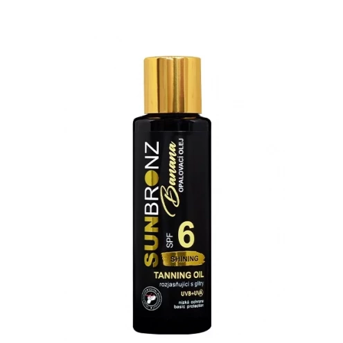 VIVACO Bräunungsöl mit schimmernden Glitzern SPF 6 Banana SUNBRONZ 100 ml