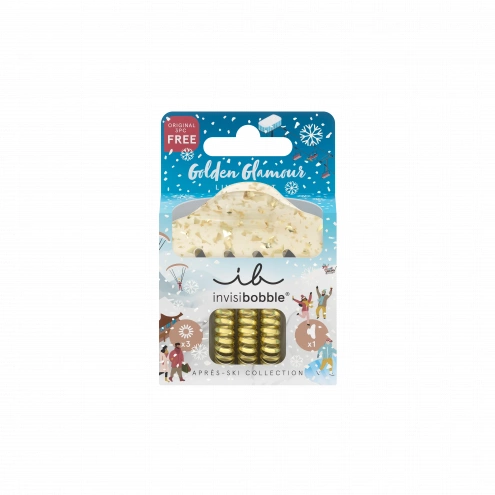 Invisibobble SET S Apres Ski Golden Glamour