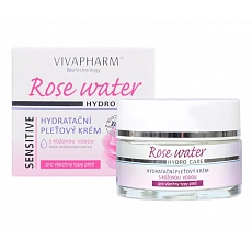 VIVACO Feuchtigkeitsspendende Gesichtscreme mit Rosenwasser VIVAPHARM 50 ml
