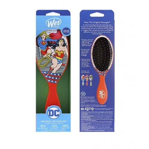Wet Brush Original Detangler Justice League kartáč na vlasy Wonder Woman And Suprgirl