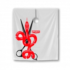 Barber pláštenka čierna Uppercut Snake cape